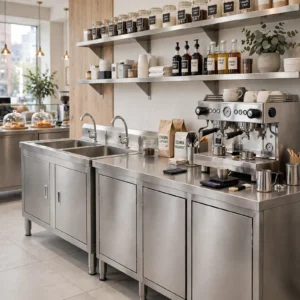 Double Sink Cabinet Coffee Shop