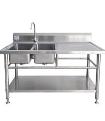 Double Sink With Backsplash