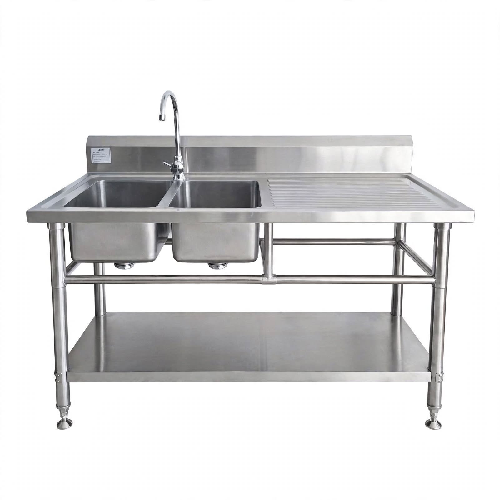 Double Sink With Backsplash Double Sink With Backsplash