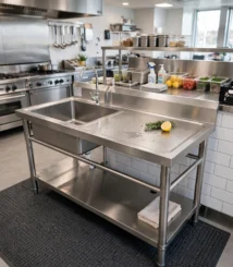 meja sink 1 bak, wastafel 1 bak, kitchen sink 1 lubang,