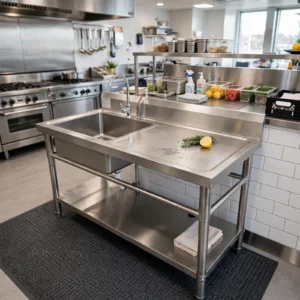 meja sink 1 bak, wastafel 1 bak, kitchen sink 1 lubang,