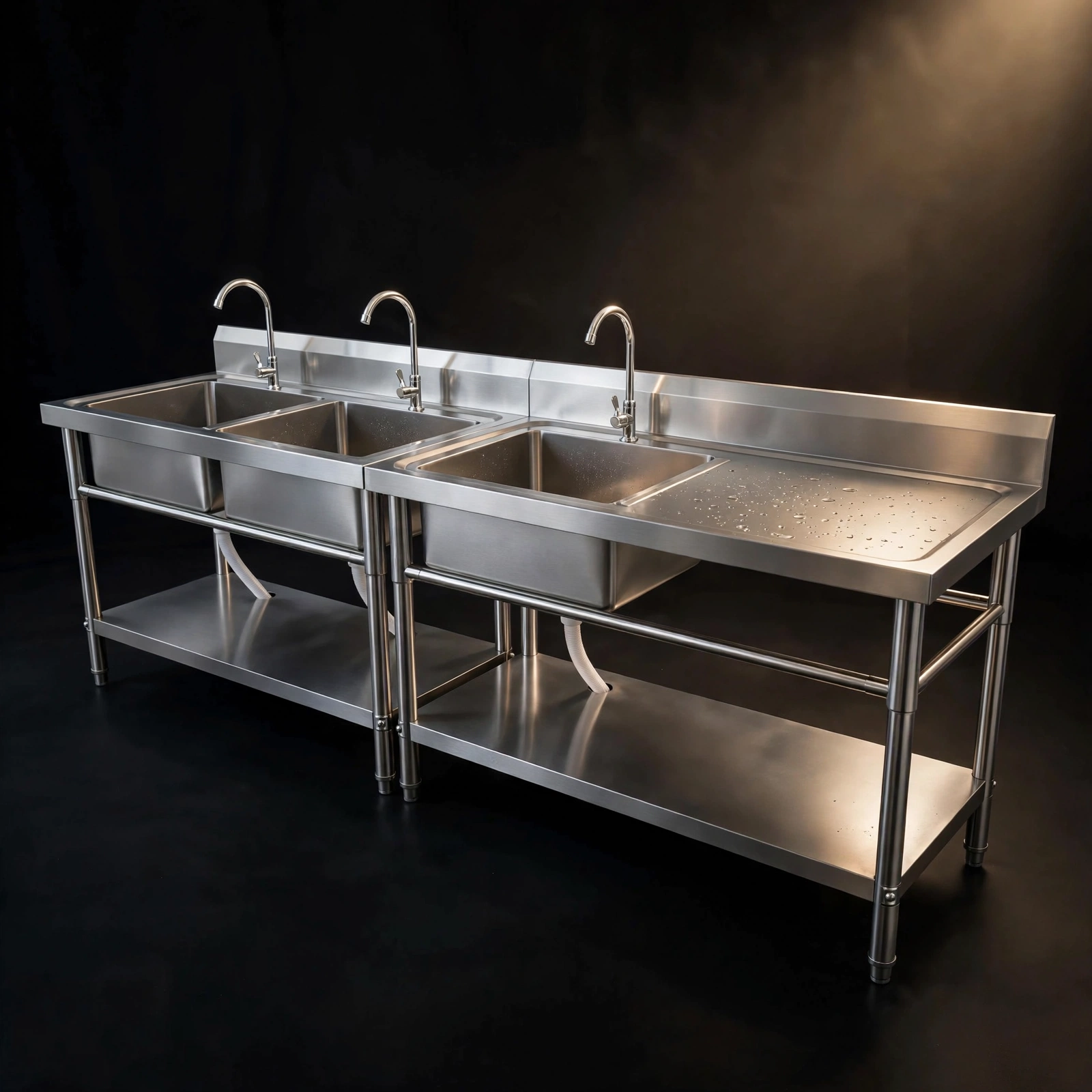 Double Sink With Backsplash Double Sink With Backsplash
