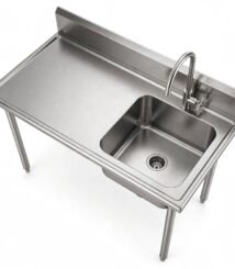 single sink stainless, single sink 120cm, meja single sink,