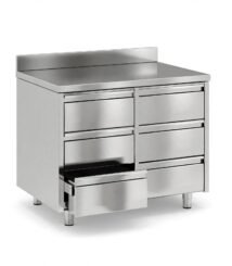 Cabinet Stainless Custom - Lemari Roda Stainless 6 Laci