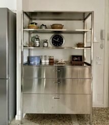 rack stainless custom dengan laci dibawahnya