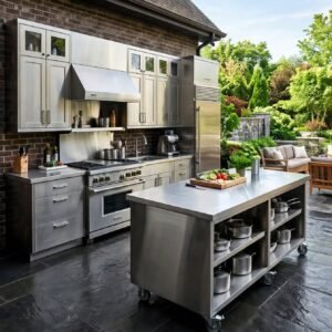 Kabinet Dapur Stainless Minimalis Custom