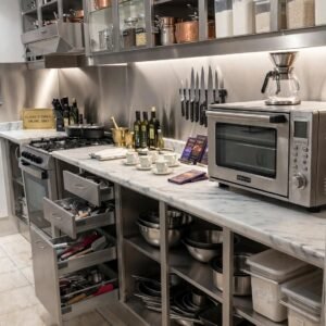 Custom Kitchen Cabinet Stainless untuk Dapur Modern & Profesional