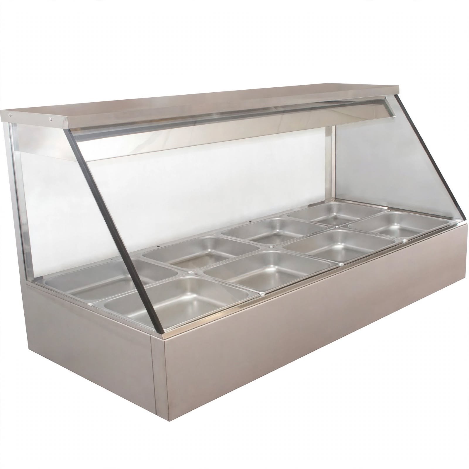 Meja pemanas makanan buffet stainless steel Meja pemanas makanan buffet stainless steel