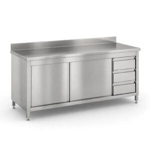 meja dapur stainelss cabinet custom untuk resto dan hotel