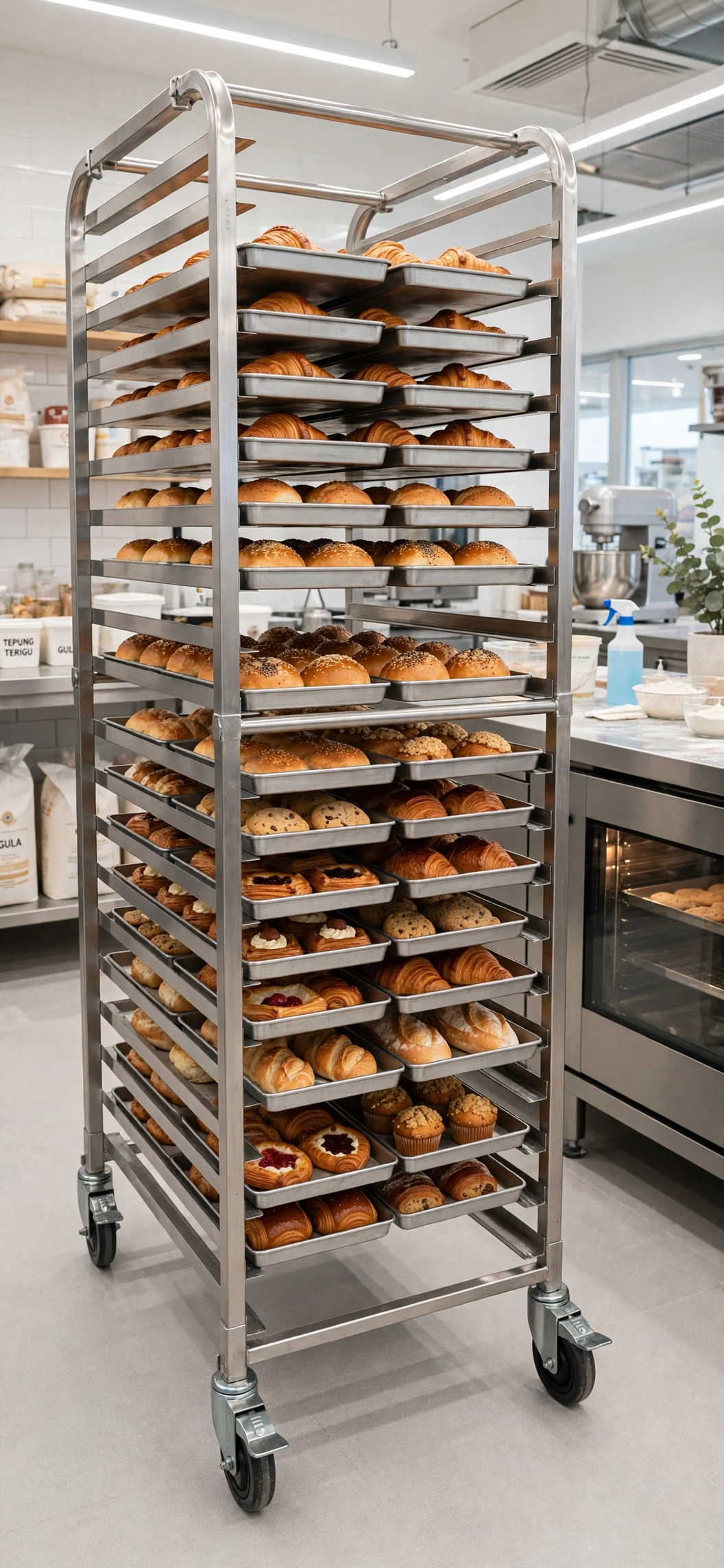Rak GN Pan Trolley Custom 20 Tier Heavy Duty Rak GN Pan Trolley Custom 20 Tier Heavy Duty