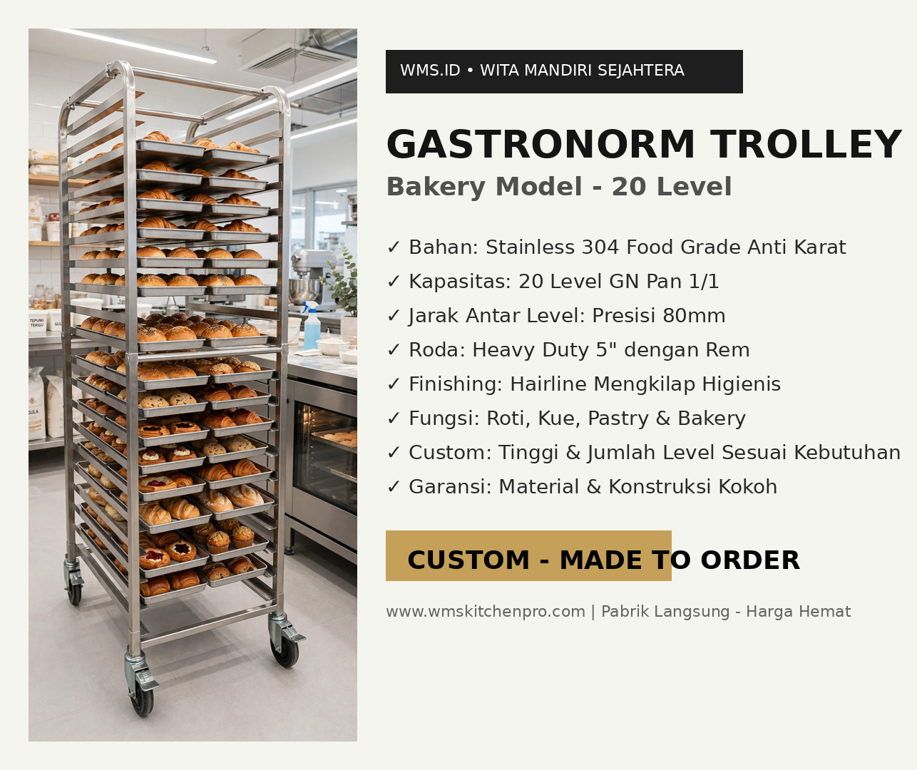 Jual Bakery Trolley 20 Tier Terisi Roti - Visual Fungsional Siap Jual Jual Bakery Trolley 20 Tier Terisi Roti - Visual Fungsional Siap Jual