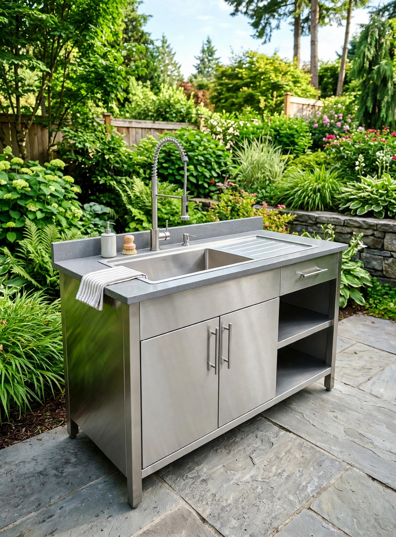cabinet sink stainless untuk dapur toko minuman dan cafe cabinet stainless steel untuk toko minuman segar