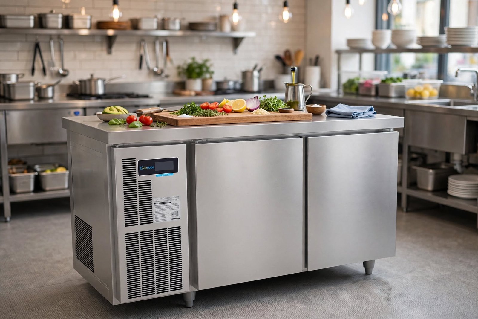 meja kerja freezer digital thermostat, freezer chiller roda dengan rem, meja kerja freezer digital thermostat, freezer chiller roda dengan rem,
