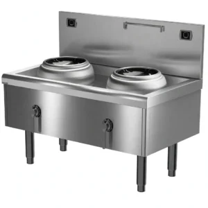 Kompor Wok Induksi Double 16kW IW2-08 | Induction Double Wok 150x80 cm - Daya Listrik 3 Phase