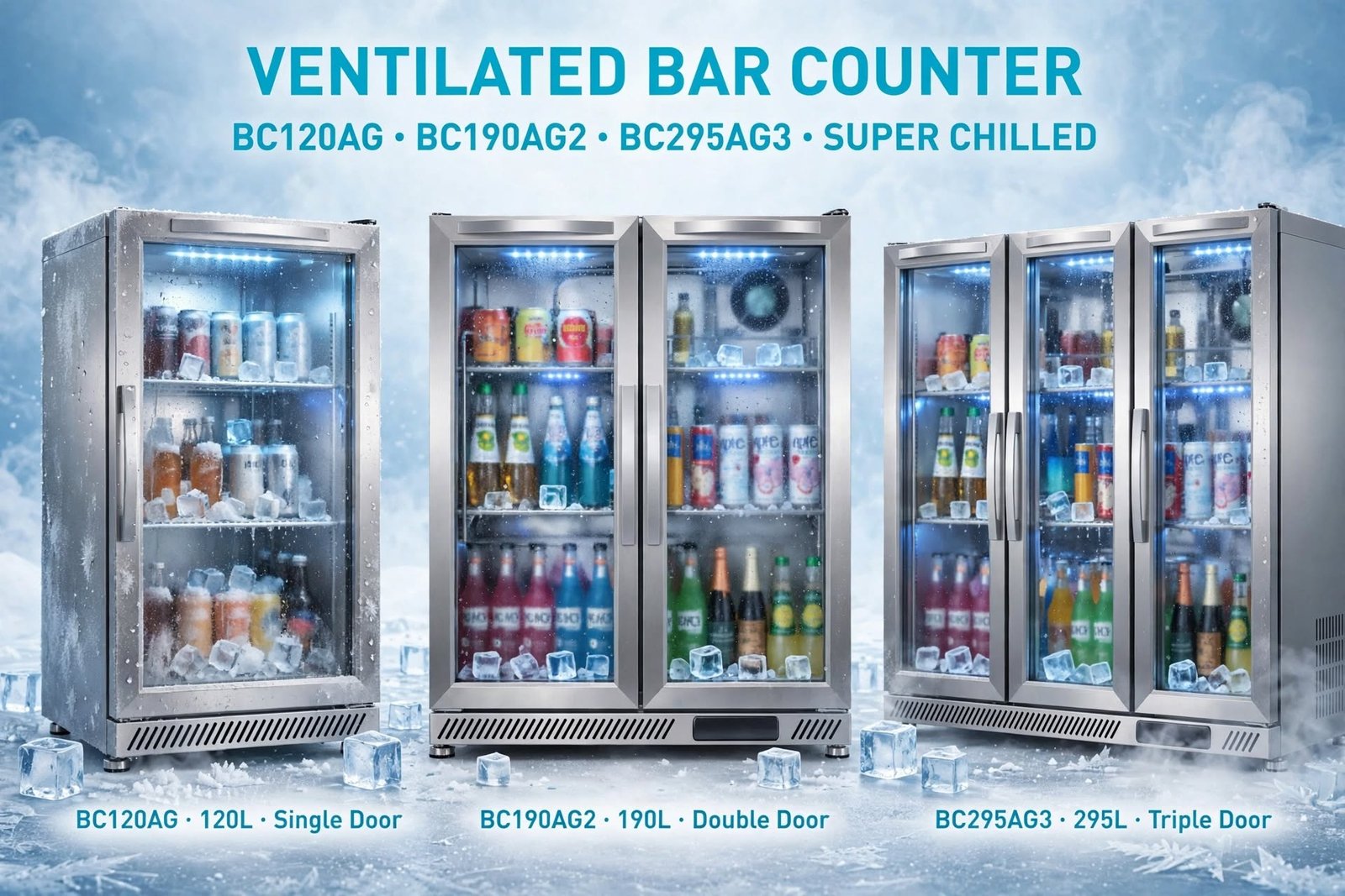 Bar Counter Chiller Untuk Hotel, Club dan Coffee Shop 120L Bar Counter Chiller Untuk Hotel, Club dan Coffee Shop 120L