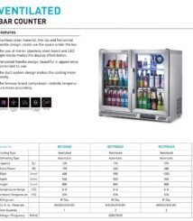 Harga Meja Bar Pendingin 120L Untuk Hotel