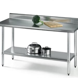 Professional Stainless Work Table 2 Susun - Meja Persiapan Dapur Higienis