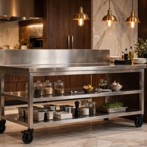 Meja Stainless Dapur Komersial