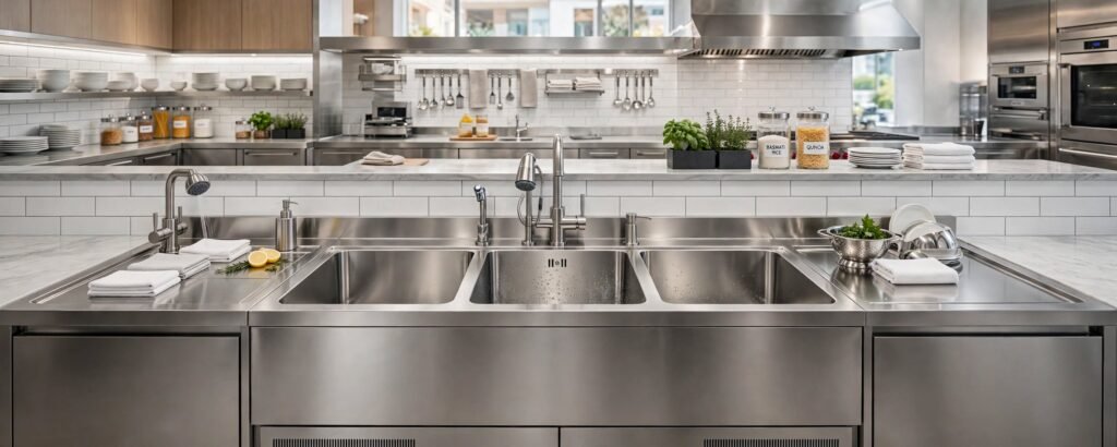 Jual Kitchen Sink Stainless untuk Cafe Minimalis dan Coffee Shop Kekinian