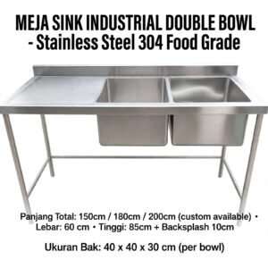 Jual Wastafel Industri Rumah Sakit Custom