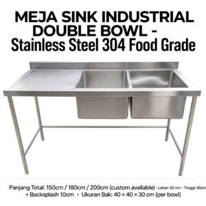 Jual Kitchen Sink Custom Ukuran Untuk Cafe