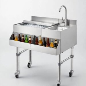 Supplier Meja Bar Ice Bin Stainless Custom Jakarta