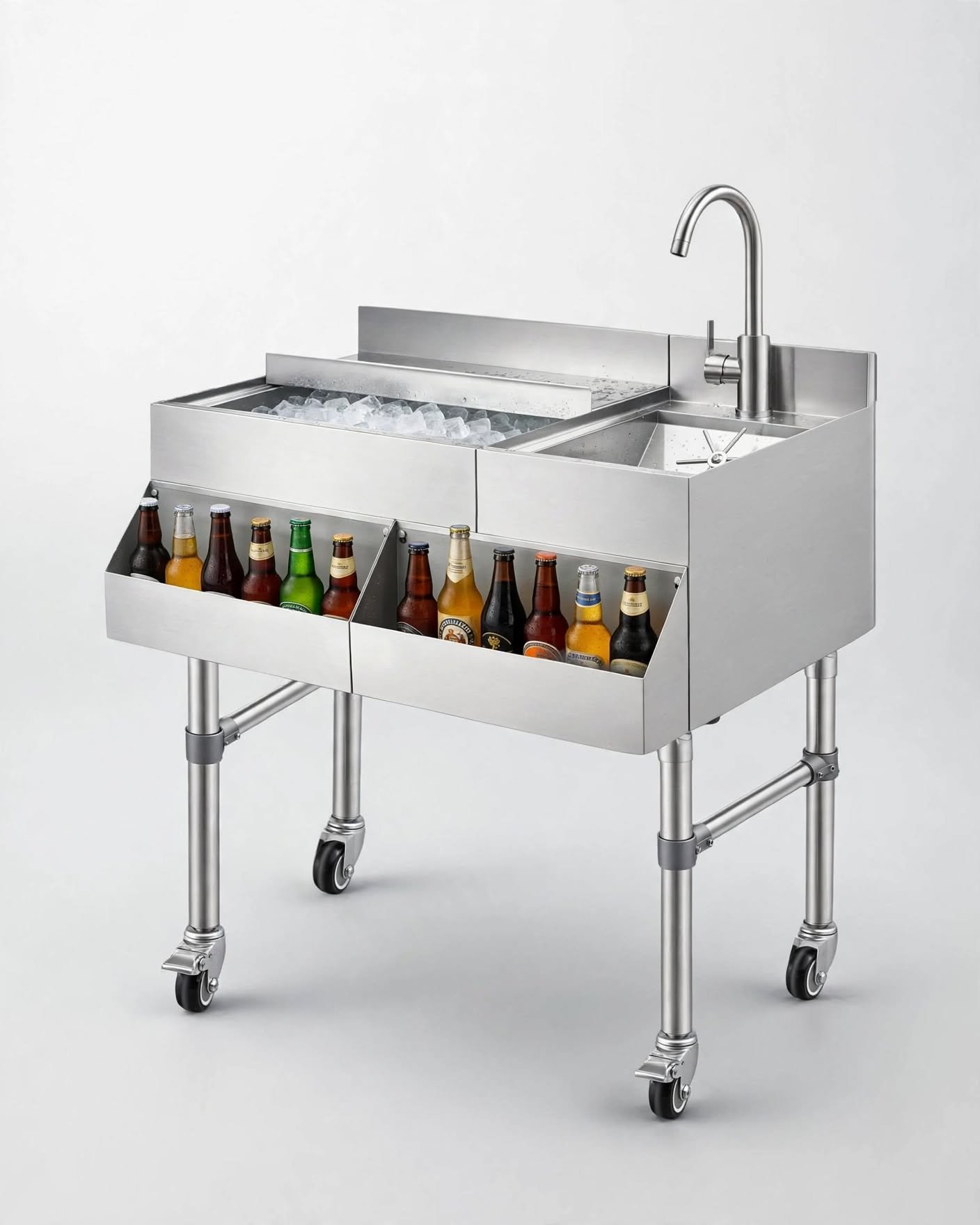 Supplier Meja Bar Ice Bin Stainless Custom Jakarta Supplier Meja Bar Ice Bin Stainless Custom Jakarta