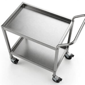 trolley stainless SUS 304 2 tingkat