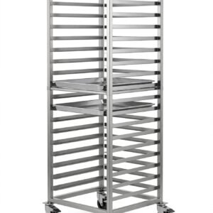 Trolley Rak Loyang Stainless / Gastronorm Tray Rack 18 Susun