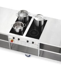 Meja Kerja Stainless Mobile Dengan Kompor & Sink