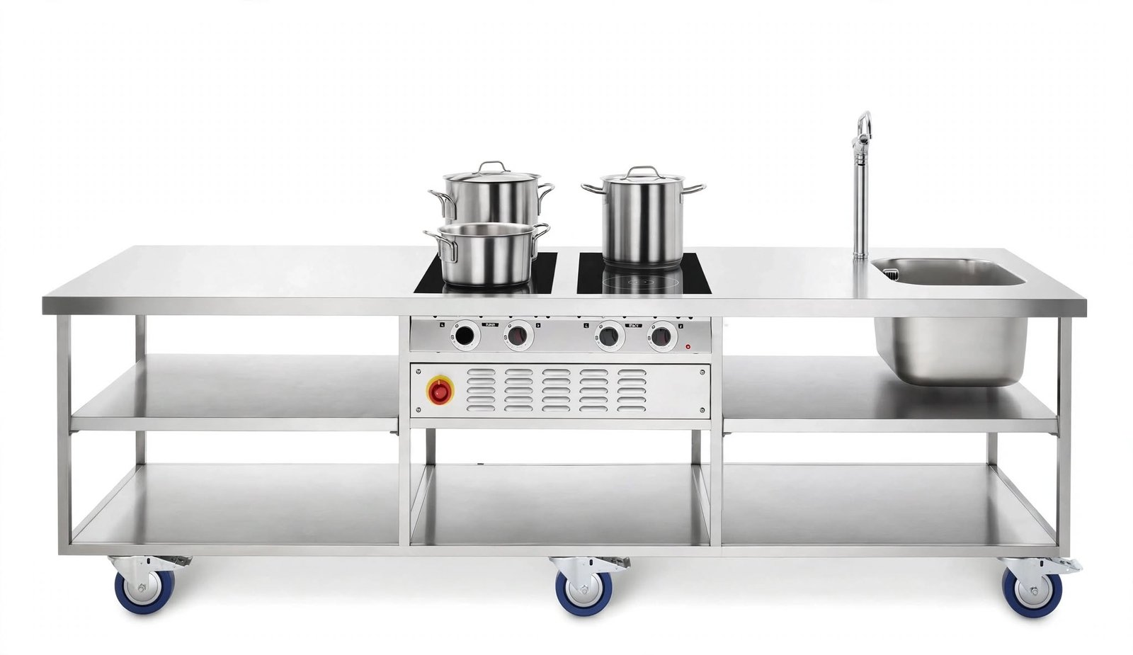Meja Kerja Stainless Dengan Kompor Induksi Meja Kerja Stainless Dengan Kompor Induksi