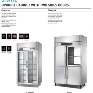 Two Sides Open Upright Chiller & Freezer - Display Cabinet 980L / 896L