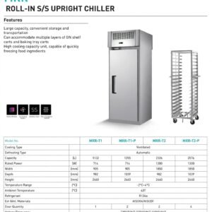 Roll-In Chiller Kapasitas Besar 1132L - 2576L - Bisa Masuk Trolley Langsung!
