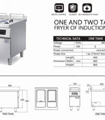 Jual Deep Fryer Gorengan Listrik Induksi 1 & 2 Tank - Kapasitas Besar