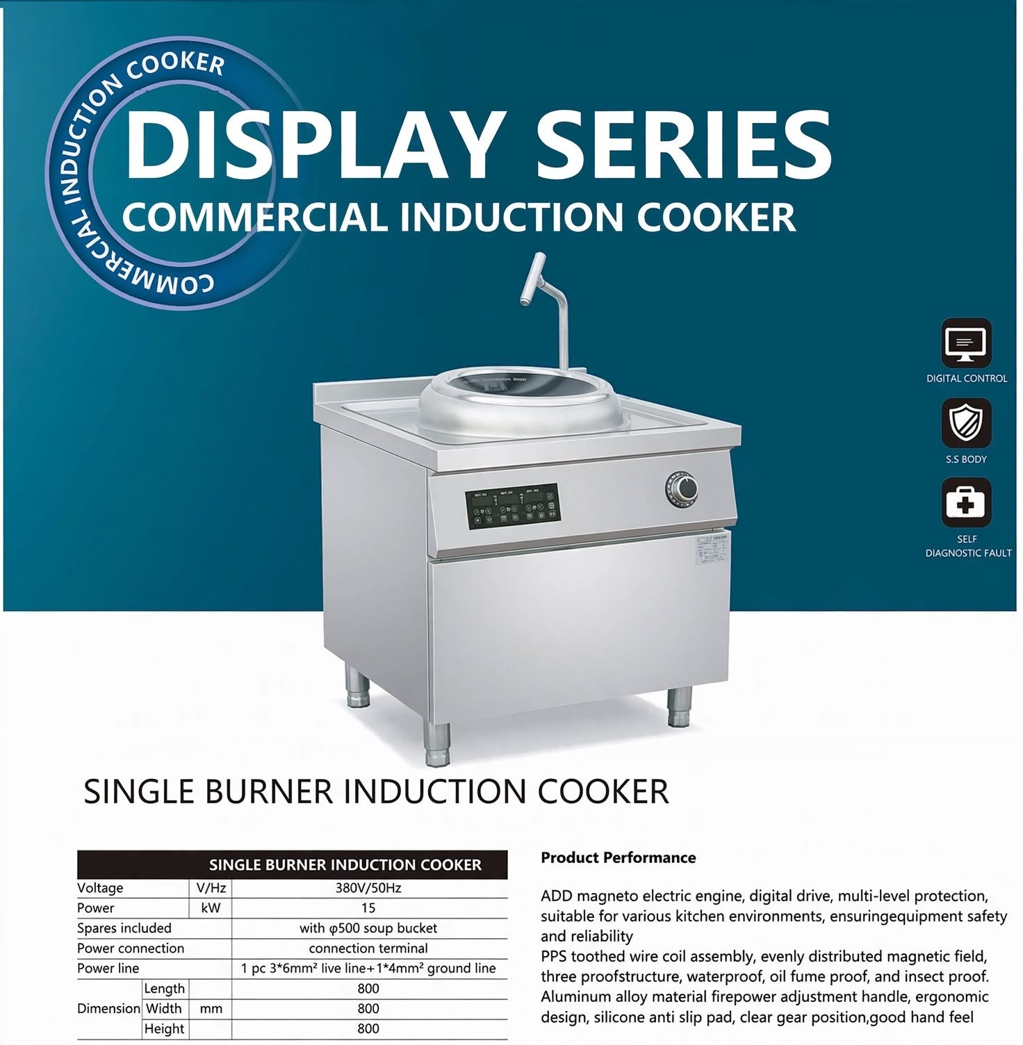 Single Burner Commercial Induction Kwali Range Single Burner Commercial Induction Kwali Range