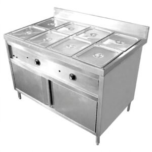 Bain Marie 8 Pan Stainless Food Warmer Penghangat Makanan Prasmanan Catering