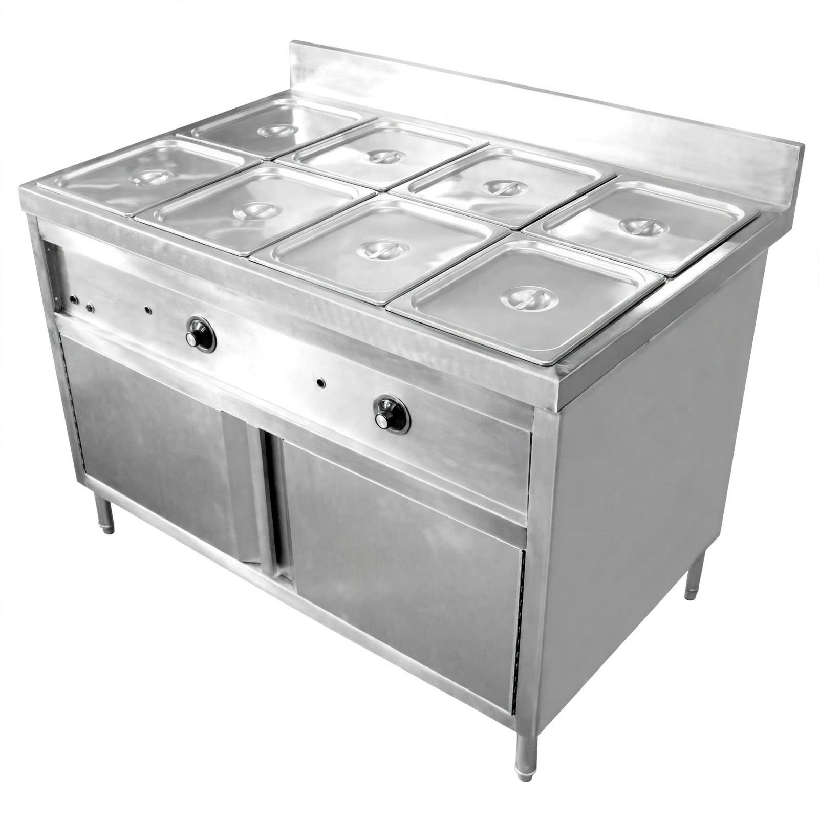 Bain Marie 8 Pan Stainless Food Warmer Penghangat Makanan Prasmanan Catering Bain Marie 8 Pan Stainless Food Warmer Penghangat Makanan Prasmanan Catering