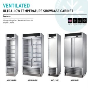 Upright Freezer & Chiller Showcase Stainless Steel - AUFG / AUF / AURG / AUR Series