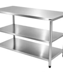 Prep Table Stainless Full 304 - Meja Dapur Stainless Anti Karat