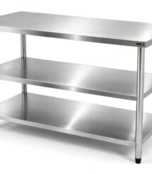 WMS Prep Table Stainless Steel 3 Susun - Work Table Dapur Anti Karat