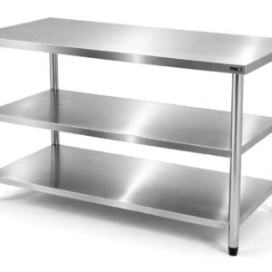 WMS Prep Table Stainless Steel 3 Susun - Work Table Dapur Anti Karat