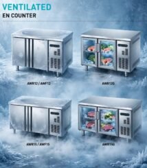 Harga Meja Pendingin Stainless 260L 380L Automatic Defrost R290