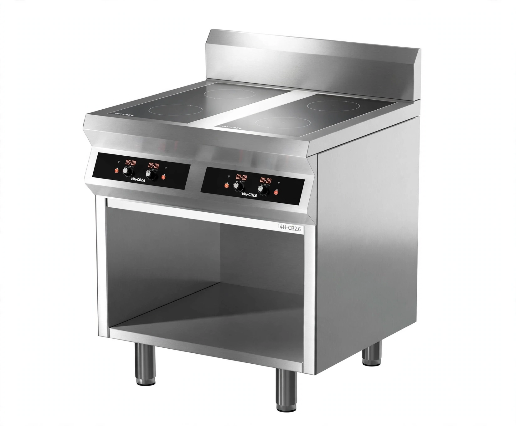 induction_hob_cabinet_studio Kompor Induksi 4 Hob Free Standing I4H-CB2.6 | Induction 4 Tungku dengan Cabinet 750x750mm - 220V 1 Phase