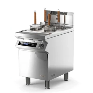 Kompor Rebus Mie Induksi JIN08 4 Hole 8kW | Noodle Cooker Free Standing Unit 450x750mm 49,37 Kg