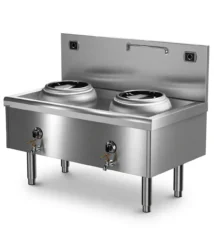 Kompor Wok Induksi Double IW2-08 16000 Watt | Induction Double Wok 400mm Depth 165mm Free Standing 1500mm