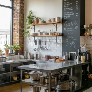 meja kerja stainless untuk dapur cafe