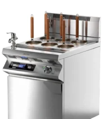 Kompor Rebus Mie Induksi 6 Hole JIN10 10kW | Noodle Cooker Elektrik Timer & Temperature Control 600x750mm