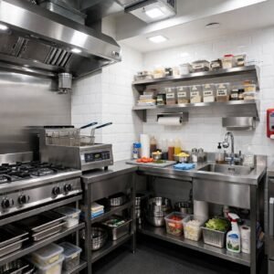 meja dapur cafe dan resto