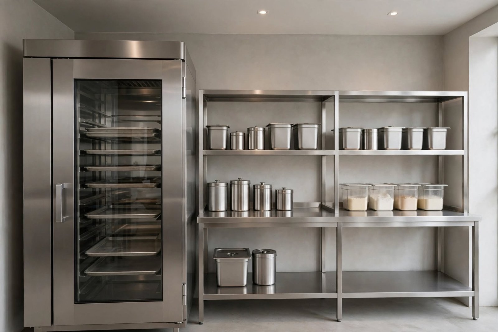 minimalist_bakery_storage kitchen equipment stainless custom untuk toko roti,