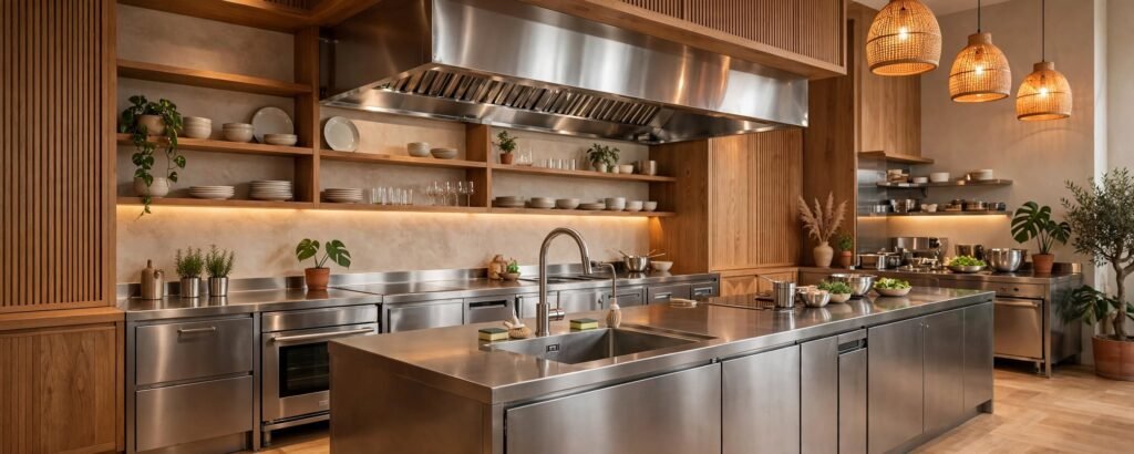 kitchen equipment stainless steel untuk dapur resto dan cafe